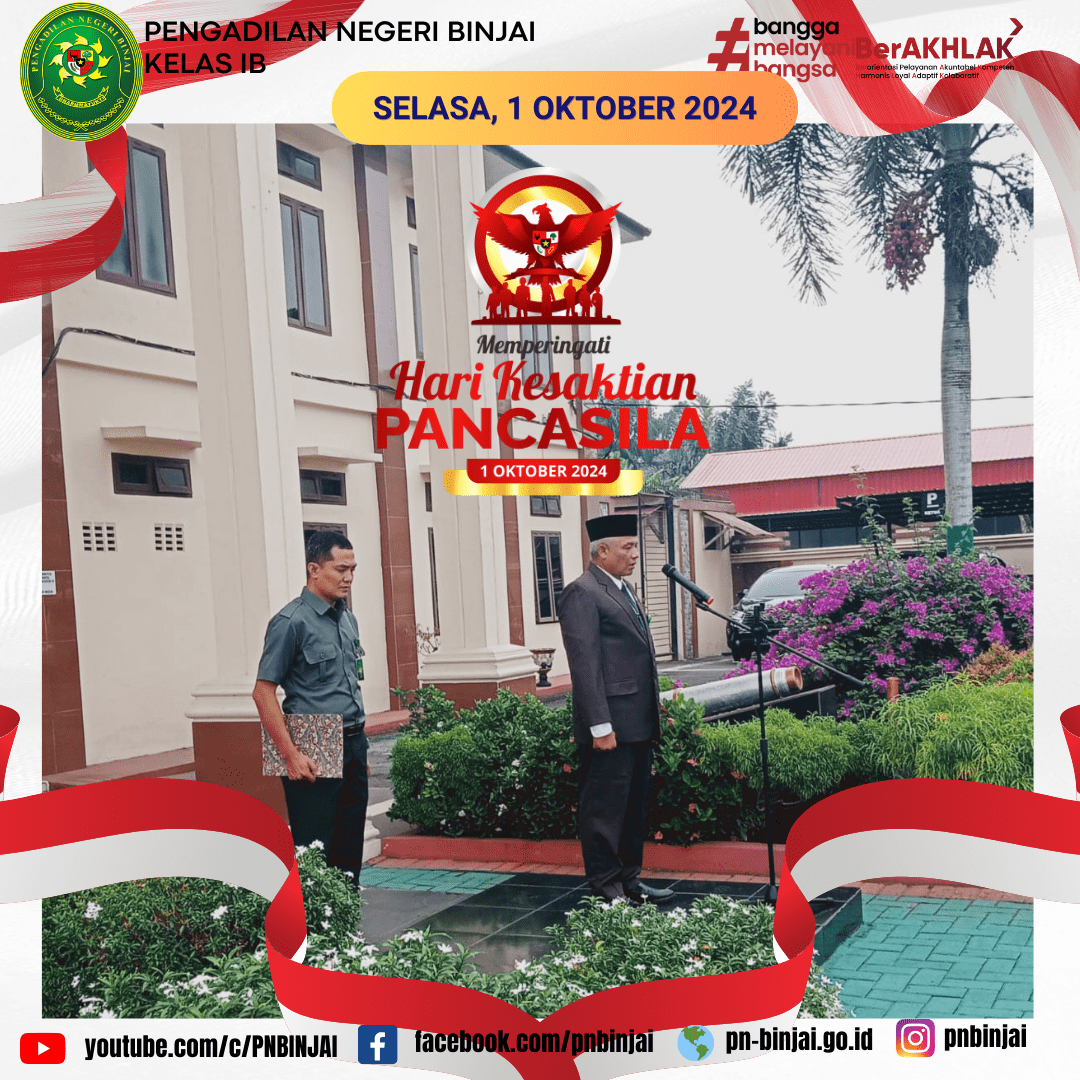 Upacara Memperingati Hari Kesaktian Pancasila Tahun 2024