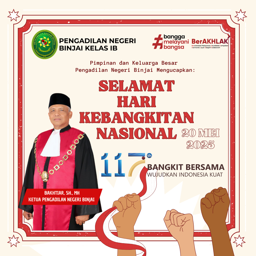 Selamat Hari Kebangkitan Nasional ke -  117 Tahun 2025