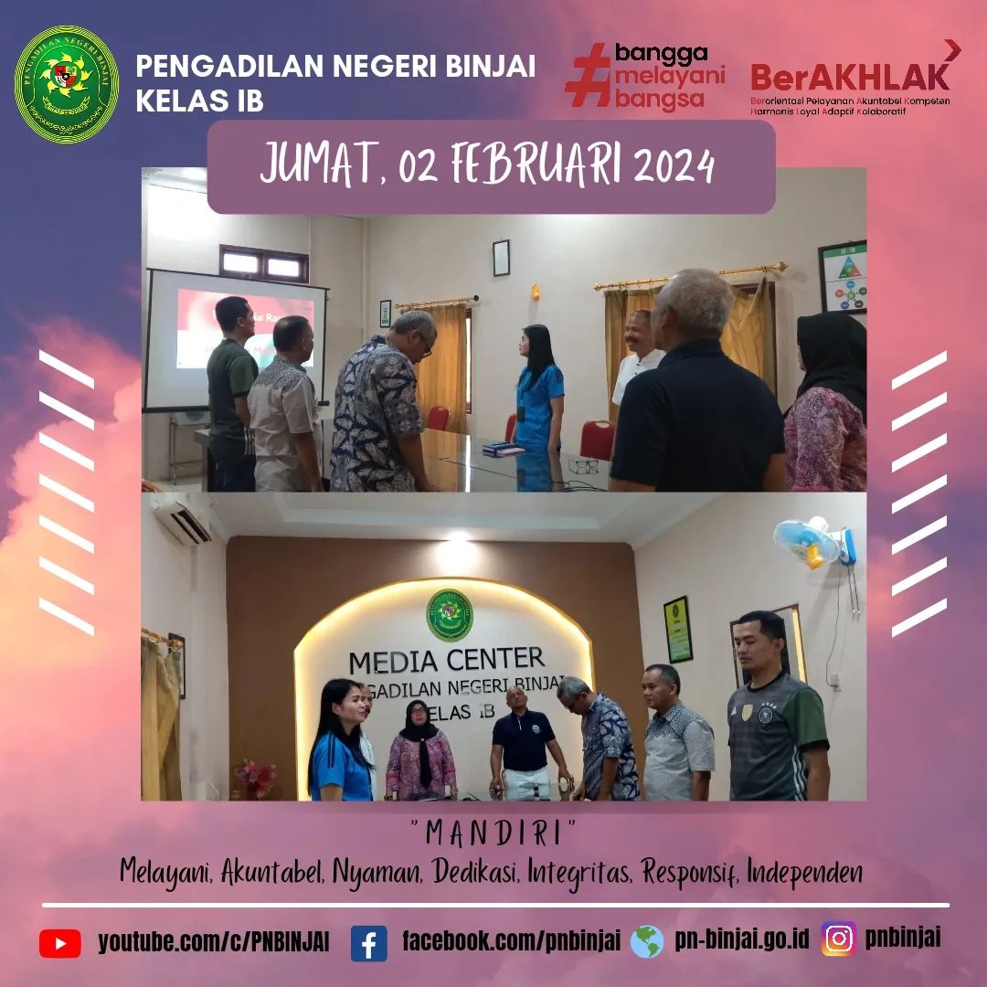Pembinaan Teknis dan Administrasi Yudisial oleh Pengadilan Tinggi Medan