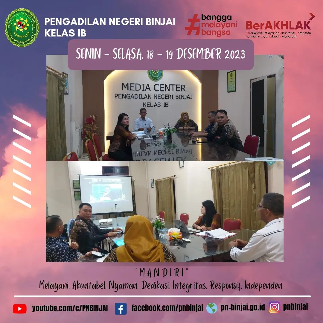  Pembinaan Teknis dan Administrasi Yudisial oleh Pimpinan Mahkamah Agung RI