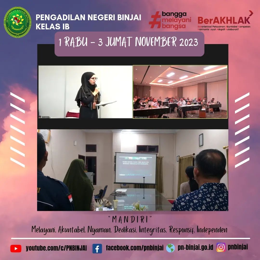 Bimbingan Teknis Manajemen Peradilan Oleh Pengadilan Tinggi Medan