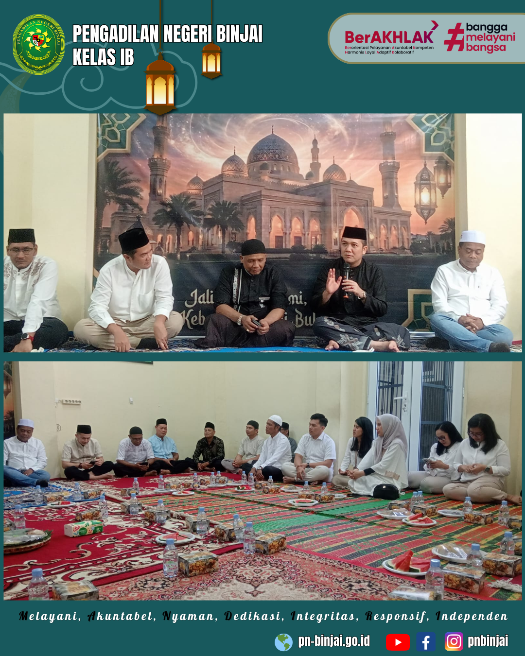 Buka Puasa Bersama dan Santunan Anak Yatim Pengadilan Negeri Binjai Ramadhan 1447 H 