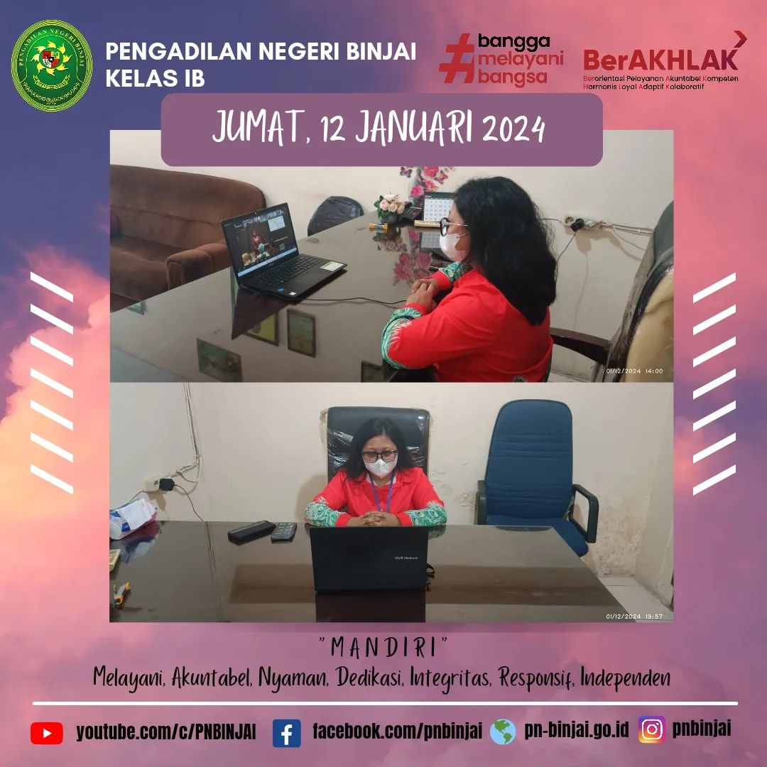Zoom Meeting Deklarasi Badan Perhimpunan Hakim Perempuan Indonesia