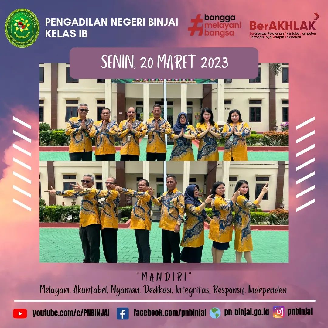 PEMOTONGAN KUE DALAM RANGKA MEMERIAHKAN HARI ULANG TAHUN IKAHI KE - 70 PADA PENGADILAN NEGERI BINJAI