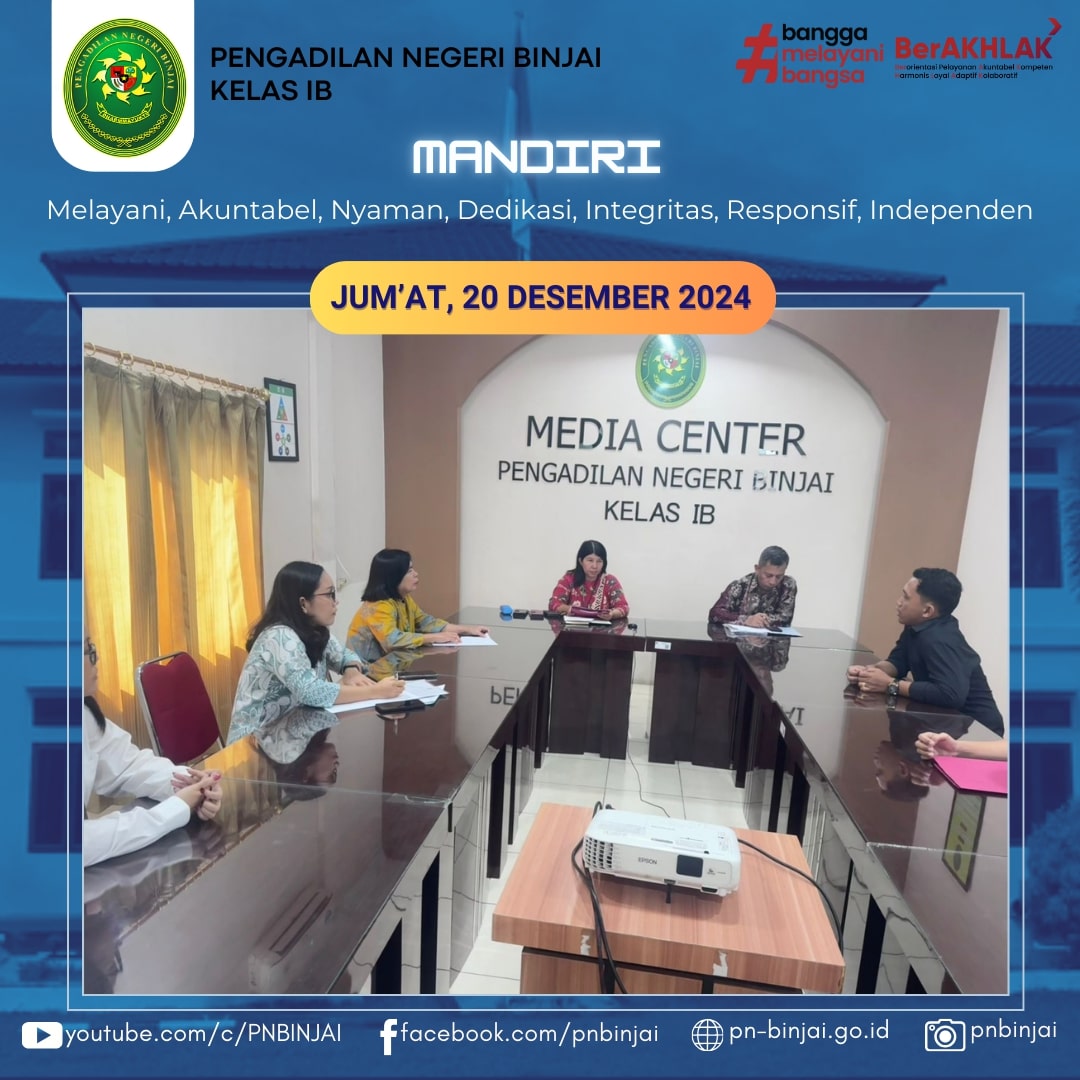INTERVIEW SELEKSI LEMBAGA PEMBERI LAYANAN POSBAKUM TA. 2025 DI PENGADILAN NEGERI BINJAI