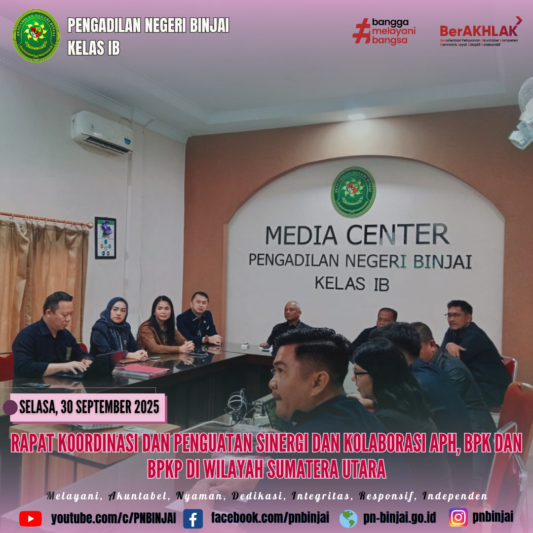 Rapat Koordinasi Dan Penguatan Sinergi Dan Kolaborasi Aparat Penegak Hukum , BPK dan BPKP di Wilayah Sumatera Utara