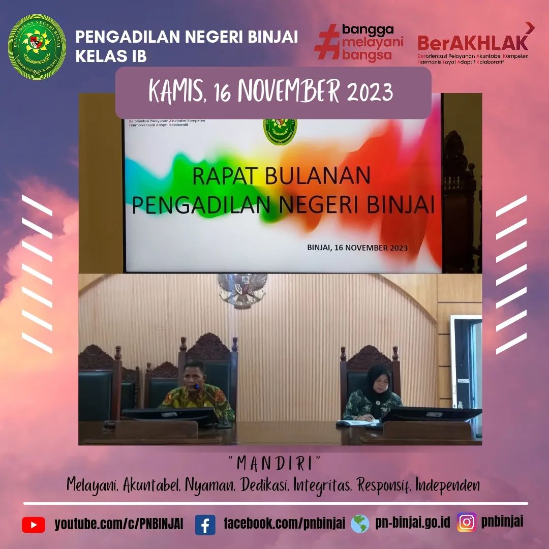 Rapat Bulanan November 2023