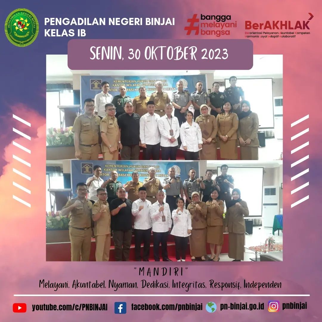 Rapat Tim Pengawasan Orang Asing Kota Binjai ( TIMPORA )