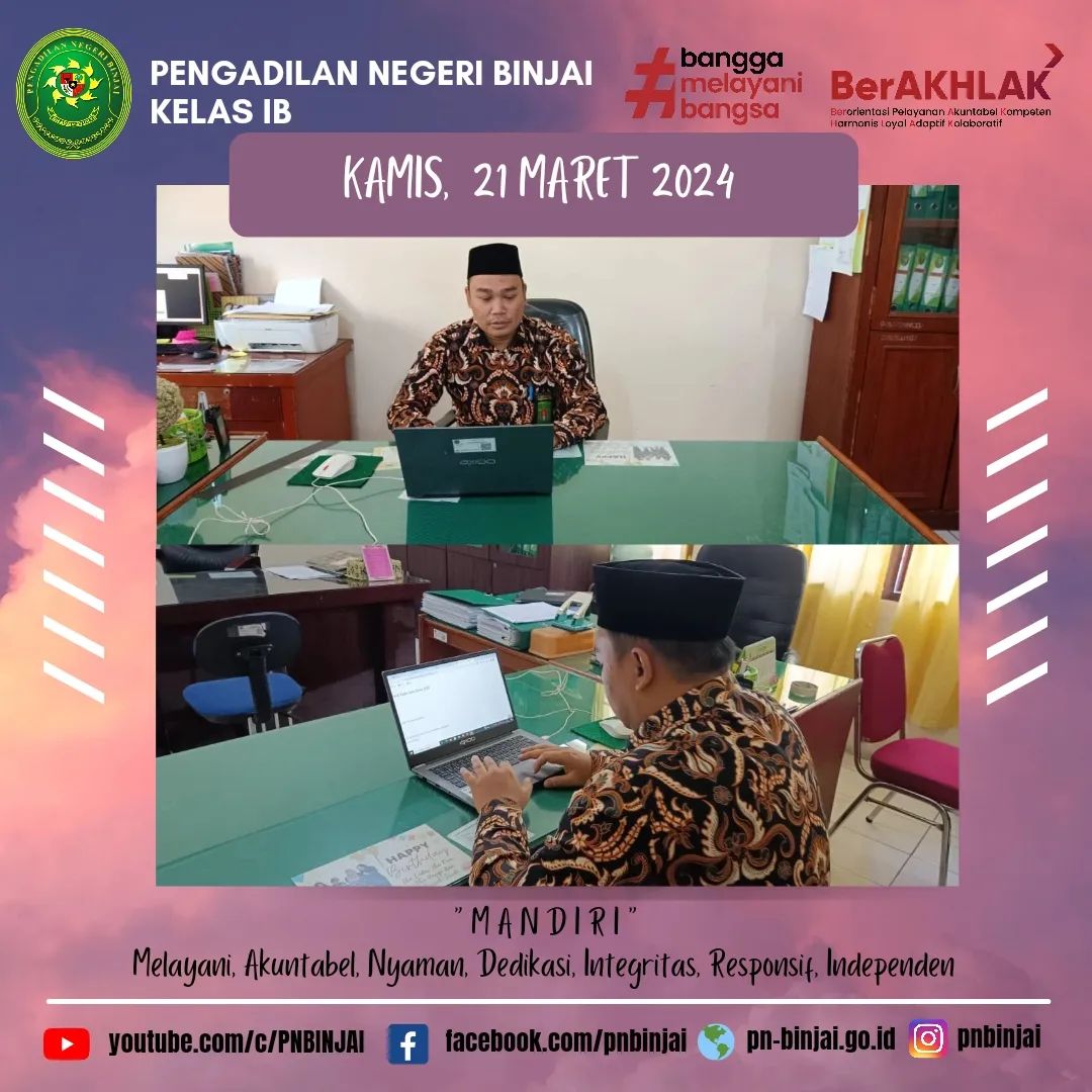 Ujian Kenaikan Pangkat Bapak Chairul Abdillah